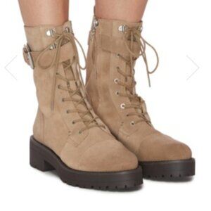 Sam Edelman Junip Moto Suede Hiking Combat Boots Size 10